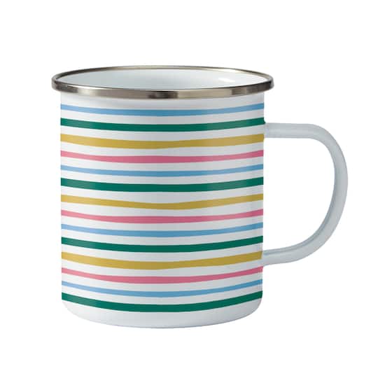 15.5oz. White Metal Sublimation Camping Mug by Make Market®